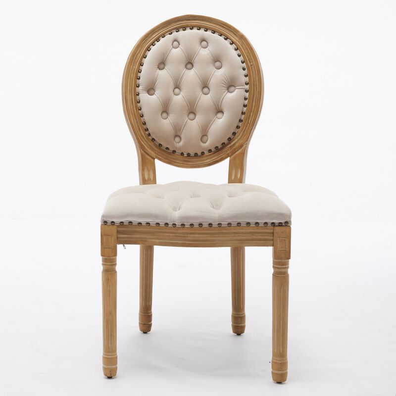 Blogpi Set of 2 Tufted Velvet Dining  Chairs image number 0