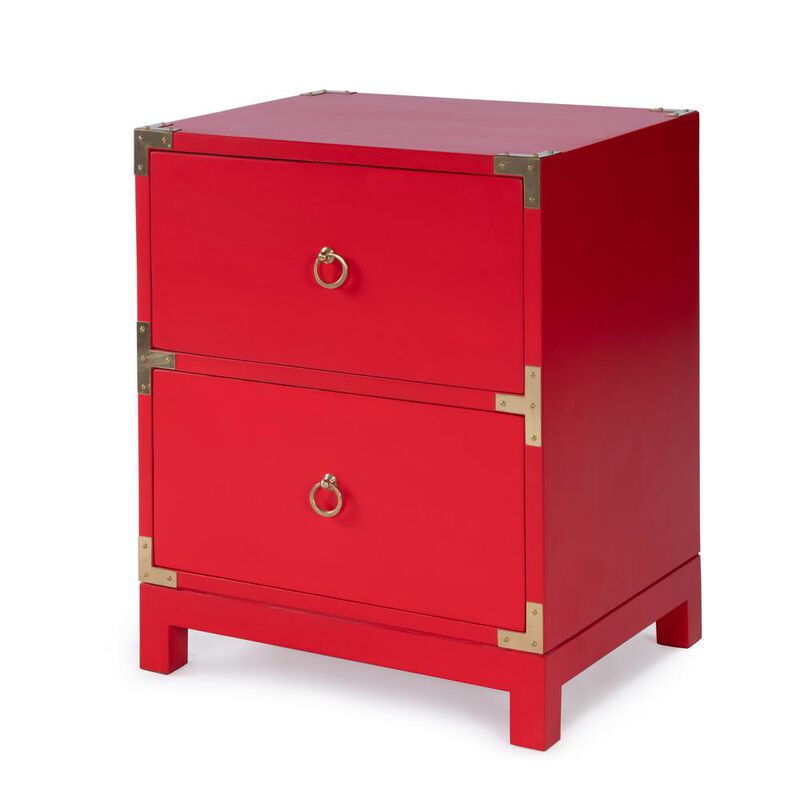 Butler Specialty Ardennes Campaign End Table, Red