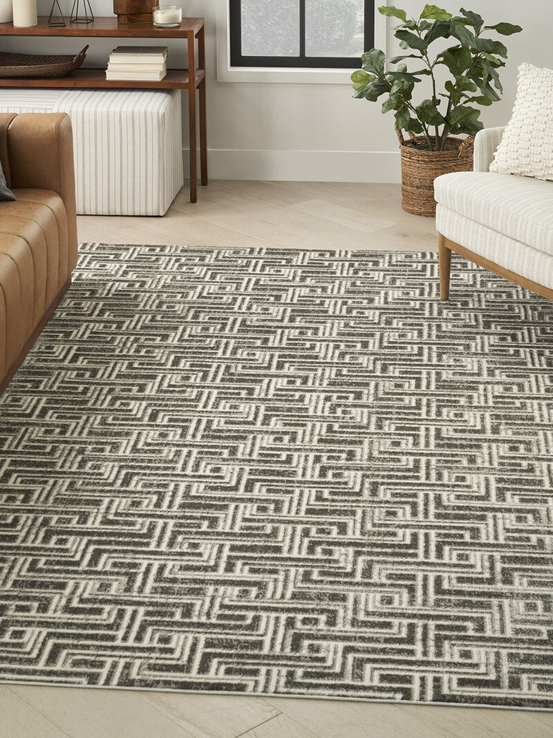Serenity Home SRH04 Gray/Ivory 9' x 12' Rug