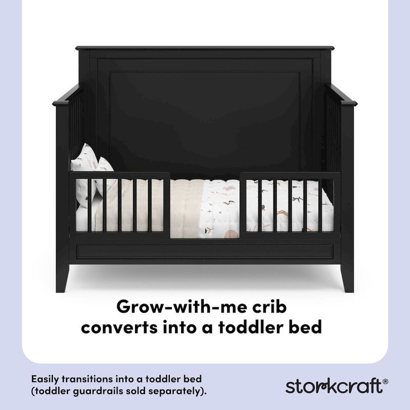 Solstice 5-in-1 Convertible Crib - White image number 7