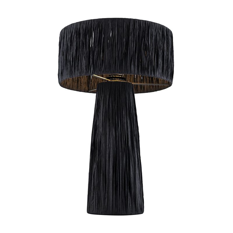 Shelby Raffia Black Table Lamp image number 2