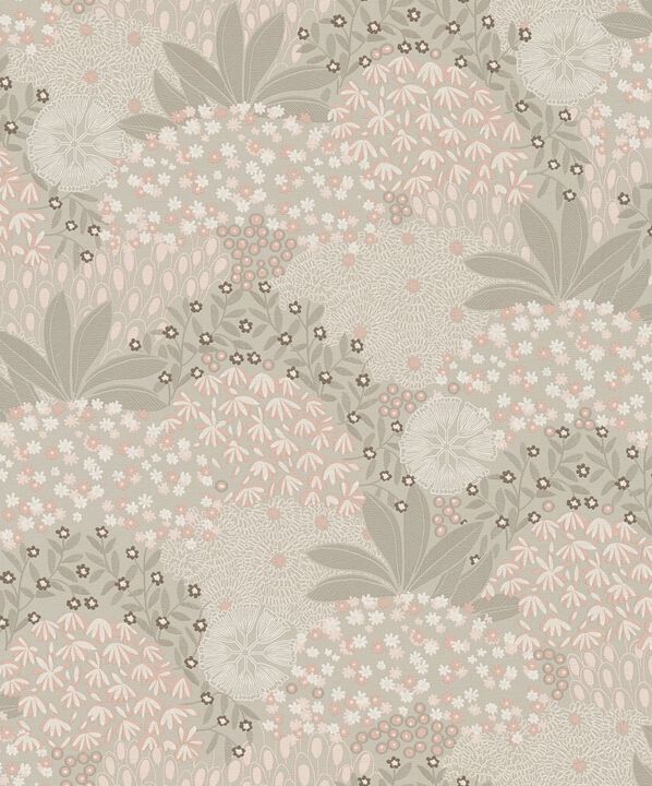 Fusion Forest Bloom Motif Beige Wallpaper FS72015