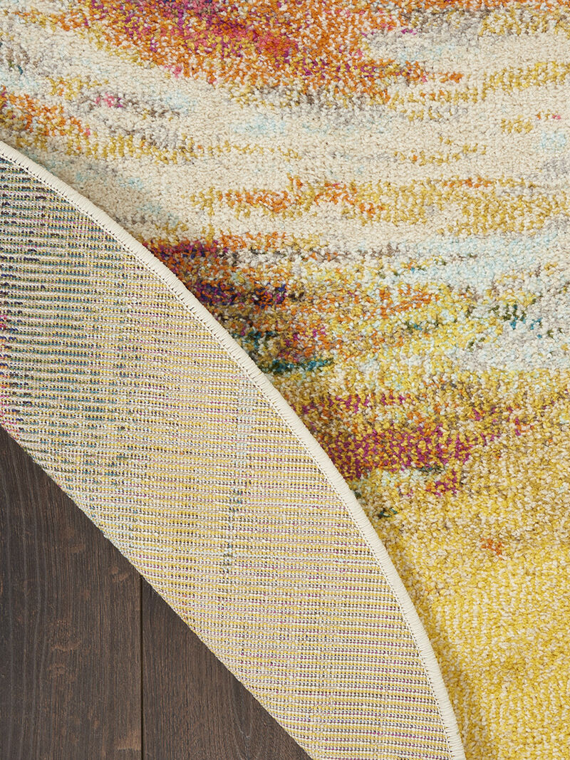 Celestial CES07 Wave 5'3" x Round Rug