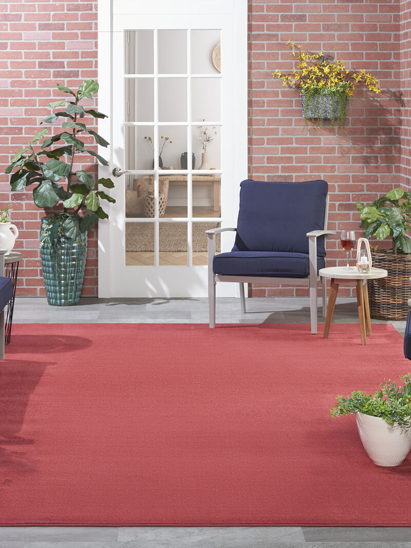 Nourison Essentials NRE01 Brick Red 10' x 14' Rug