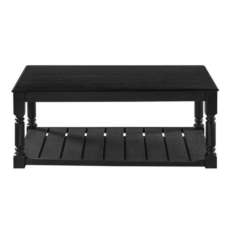 Kabris Farmhouse Wooden Coffee Table image number 3