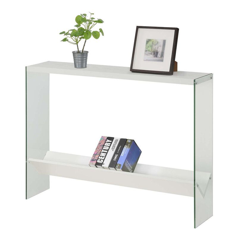 Convenience Concepts SoHo V Console Table with Shelf, R4-0552