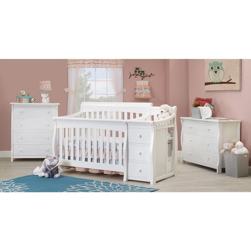 Sorelle Princeton Elite Traditional Pine Crib & Changer Combo with 3 Drawers image number 5