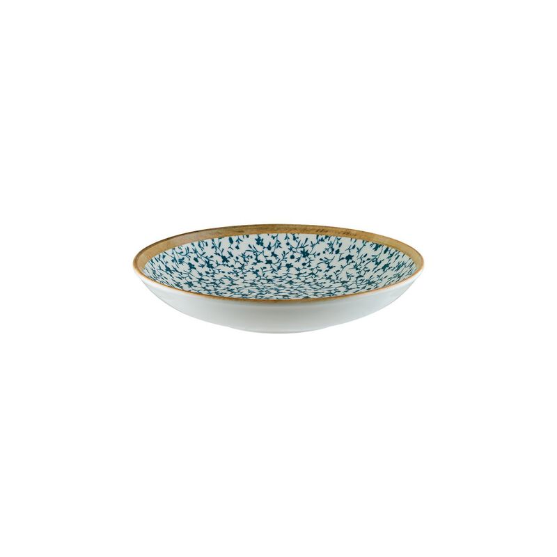 Calif dia.11" h:2.5" 57 oz. Round Decorated Porcelain Bowl (Set of 2)