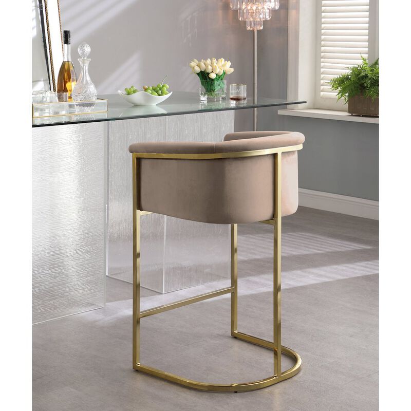 Meridian Furniture Donatella Velvet Stool