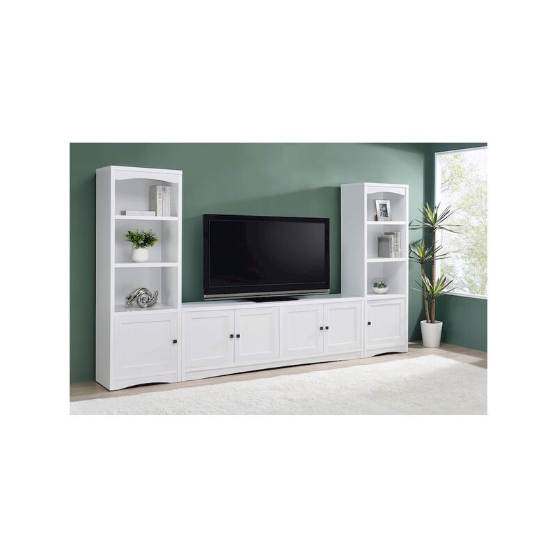 Coaster Co. of America Laughlin 4-door Engineered Wood 78-inch TV Stand White