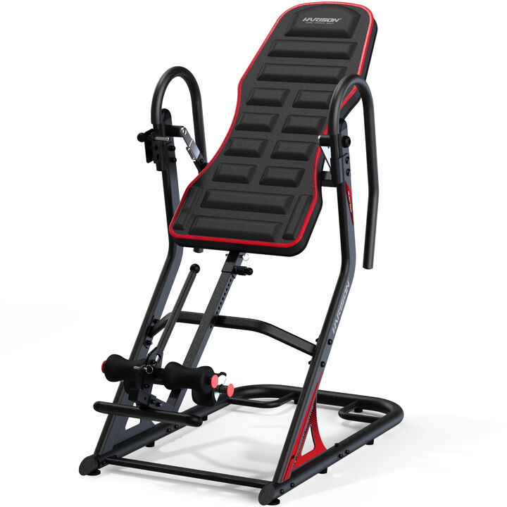 HARISON Heavy Duty Inversion Table, 350 lb Capacity, 180&deg; Full Inversion, Foldable Back Pain Relief (HR-407)