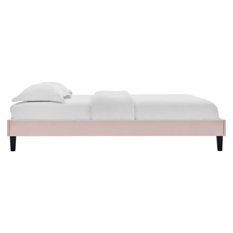 Reign Twin Performance Velvet Platform Bed Frame image number 1