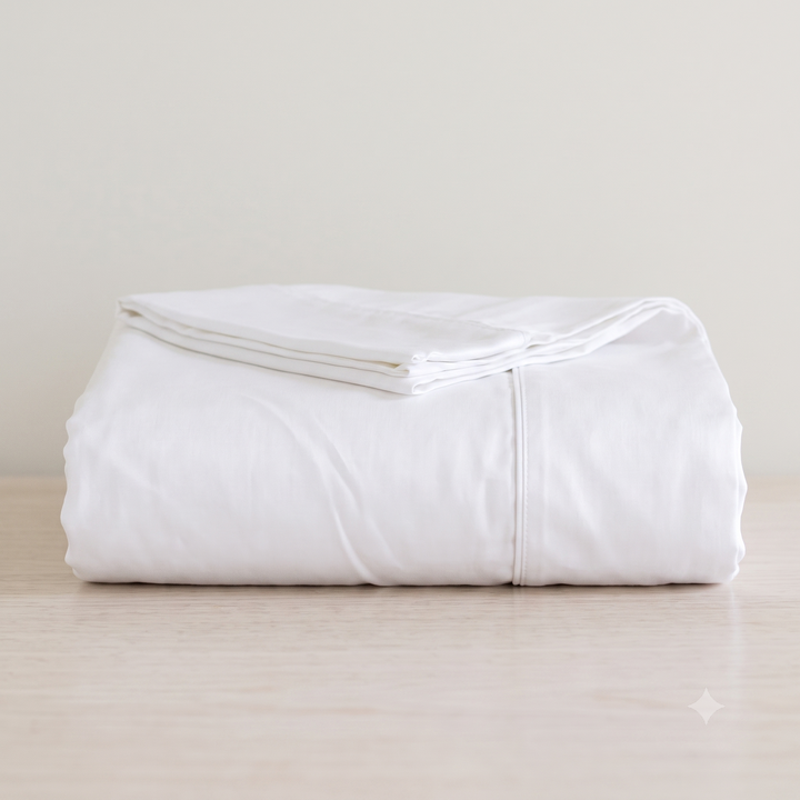 Organic King Cotton Sheets - White