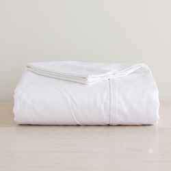 Organic Twin XL Cotton Sheets - White