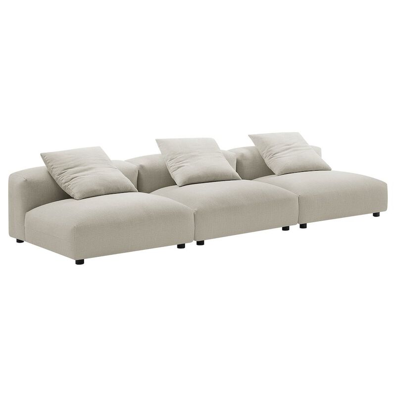 Solace 3-Piece Modular Upholstered Fabric Sofa image number 0