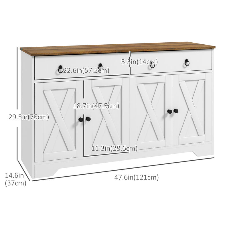 Wooden Kitchen Sideboard &ndash; Multi-Purpose Buffet for Kitchen & Dining image number 1