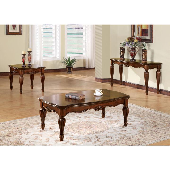 Acme Furniture Coffee Table, Cherry 10290