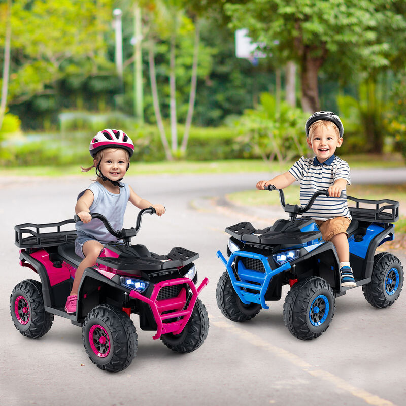 24V Kids Ride-On ATV Quad with LED Lights, Sound Effects and Electric Motor image number 1