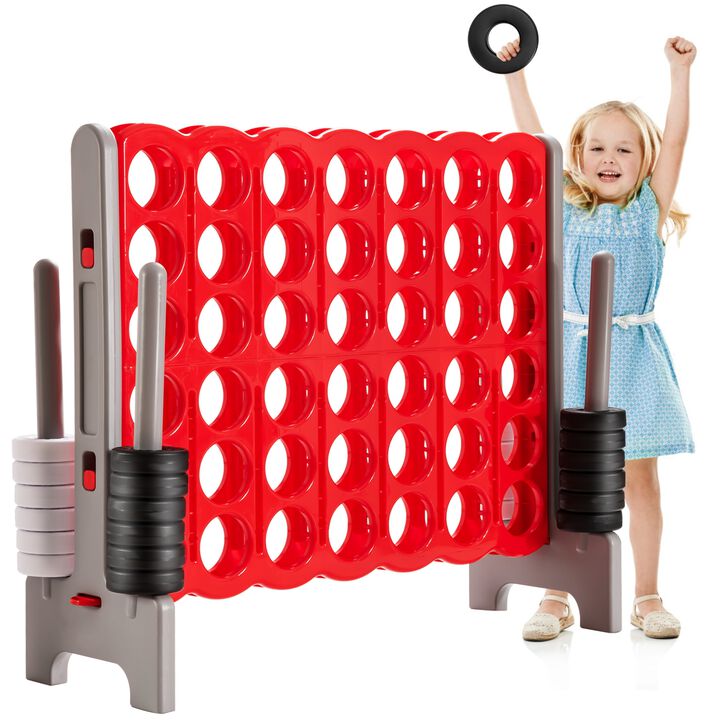 4-in-a-Row Jumbo Game Set for Family Fun, Parties, and Holidays