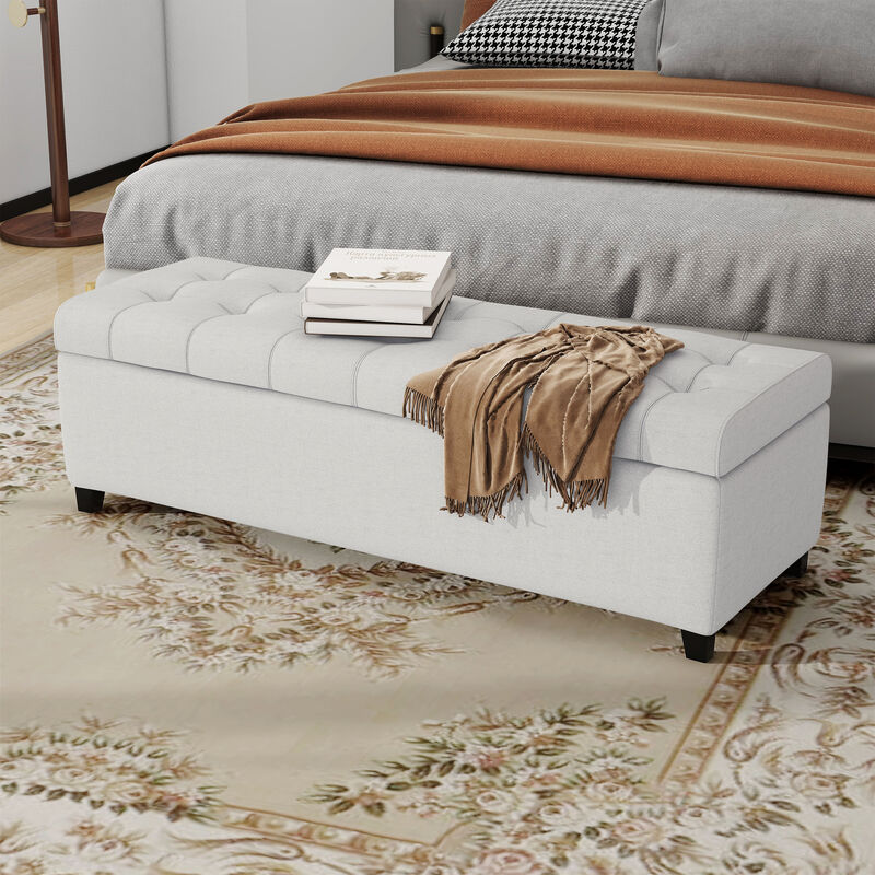 Merax  Storage Ottoman Bench. image number 3