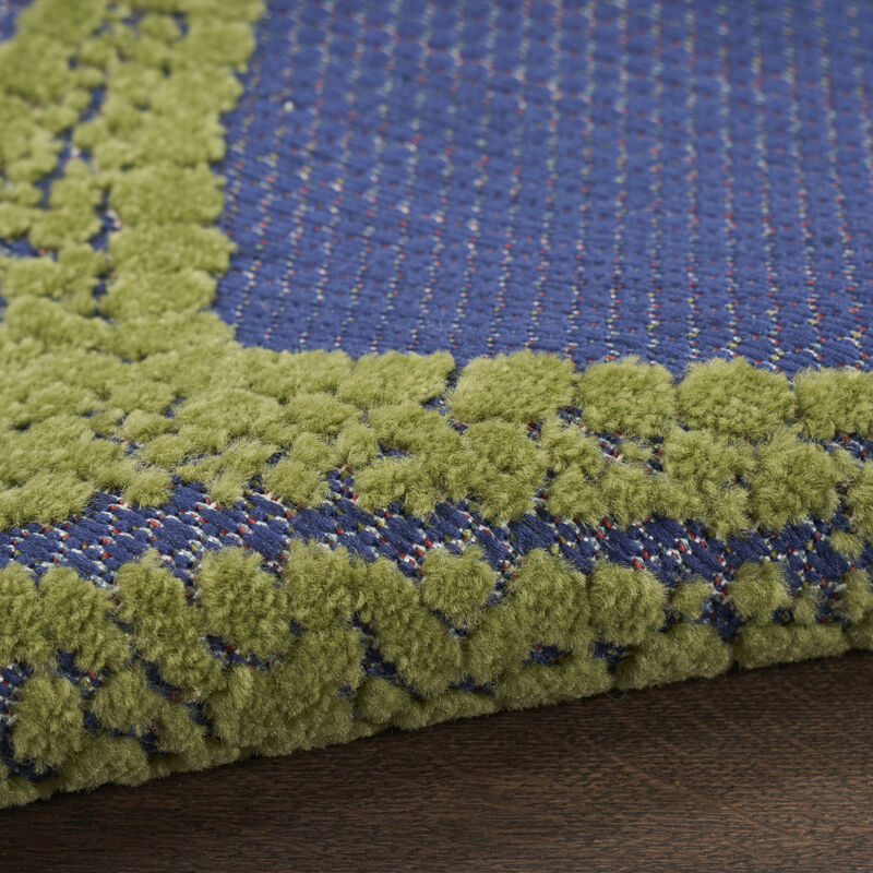 HomeRoots 6' Blue Yellow And Orange Starfish Indoor Outdoor Runner Rug image number 3
