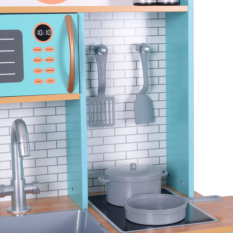 Little Chef Santos Retro Kitchen Playset, Aqua/White image number 4
