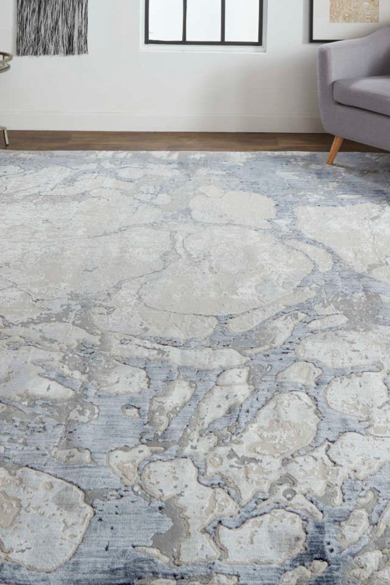 Laina 39G8F Blue 3' x 5' Rug image number 1