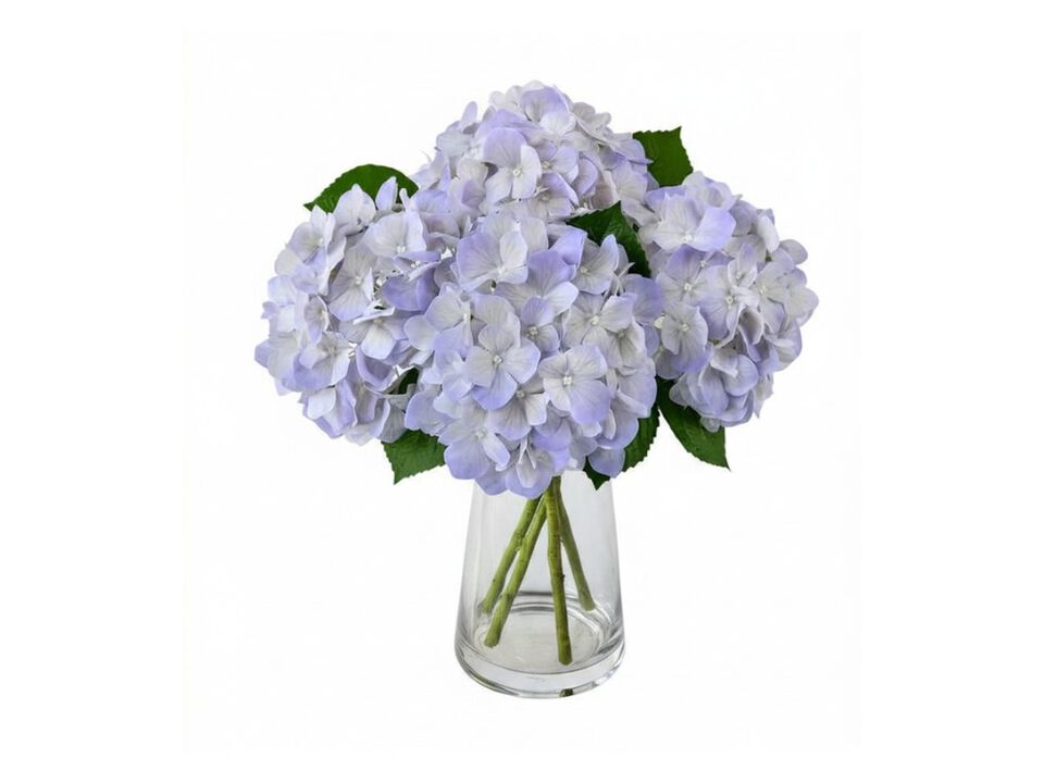 4 Piece Purple Artificial Flowers Real Touch Outdoor Garden Porch Decor