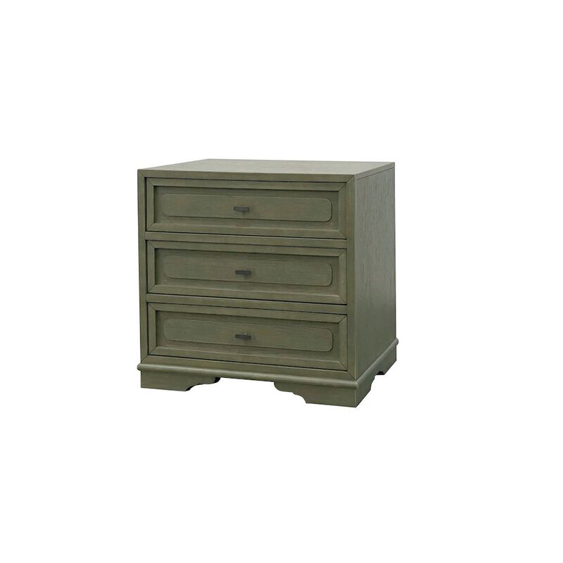 Magnolia 3 Drawer Nightstand - Pistachio image number 4