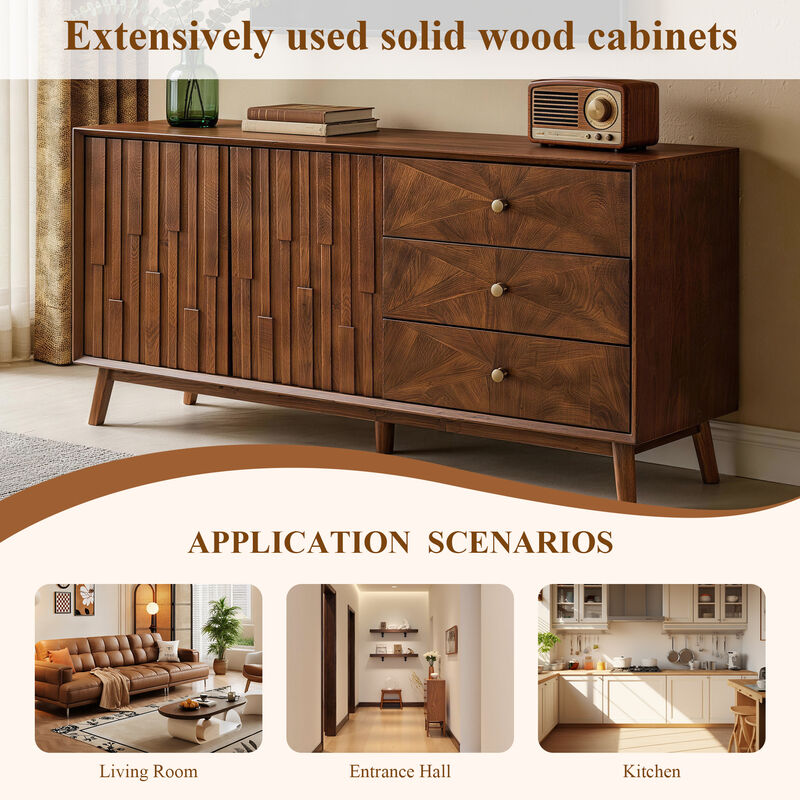 Zoplup Wooden Sideboard image number 3