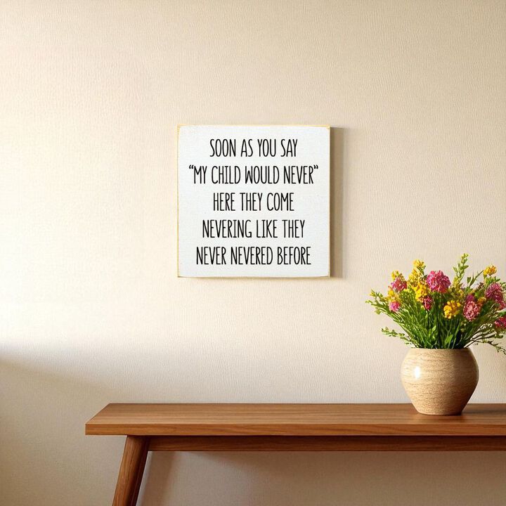 Parent Life Wood Sign Rustic Wooden Wall Decor with Humorous Family Quote