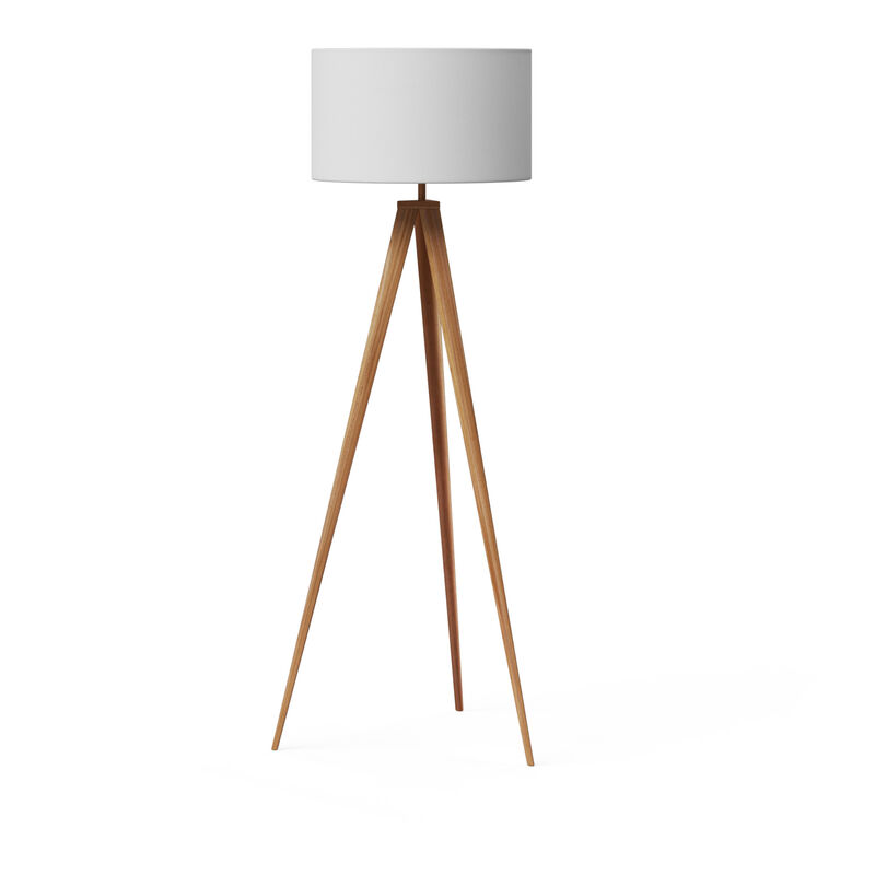 Romanza 60" modern Tripod Floor Lamp with Drum Shade image number 4