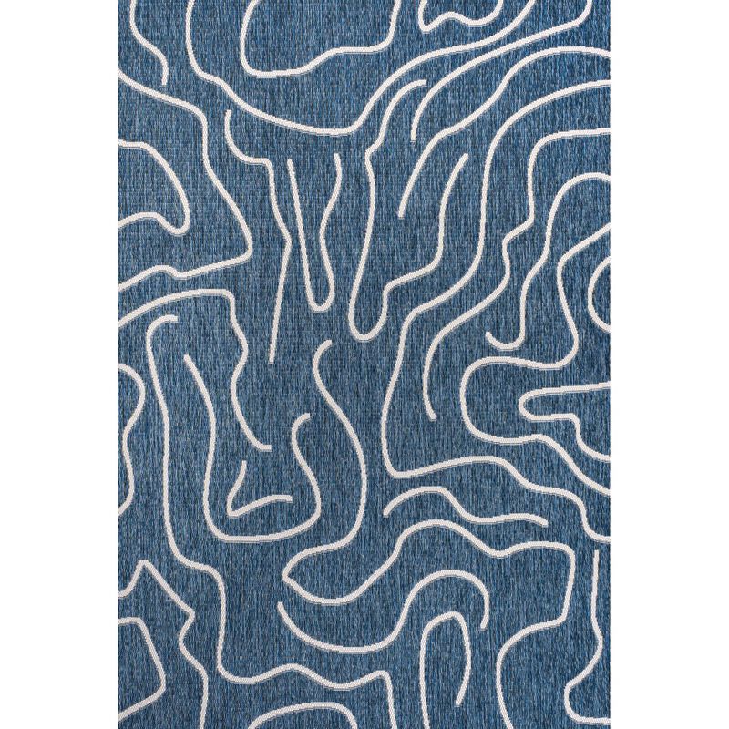 Nolan Modern Coastal Organic Shapes Indoor/Outdoor Area Rug