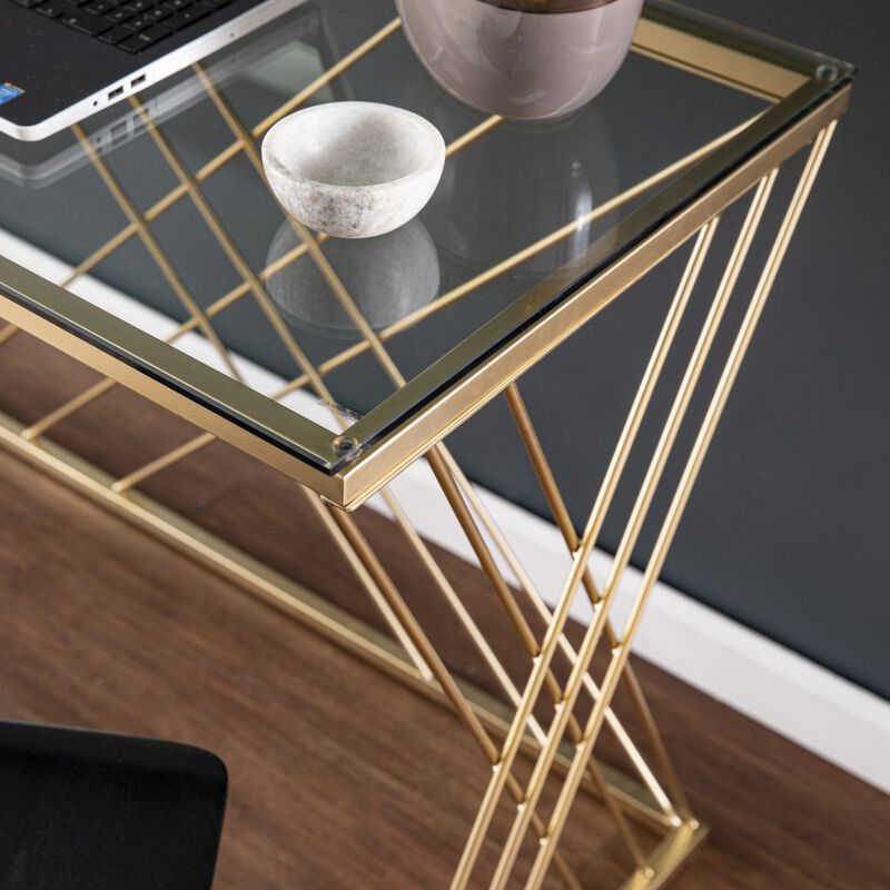 Designer Glass Writing Desk &ndash; Functional and Elegant Work Table