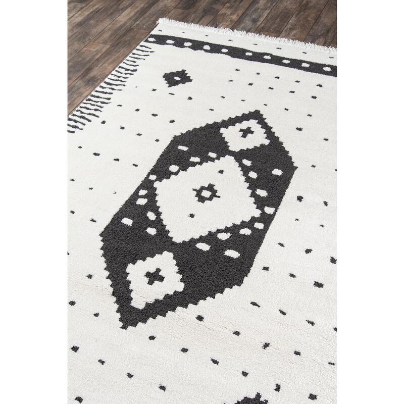 Momeni Contemporary Rectangle Area Rug, Ivory, 5'3 X 7'2