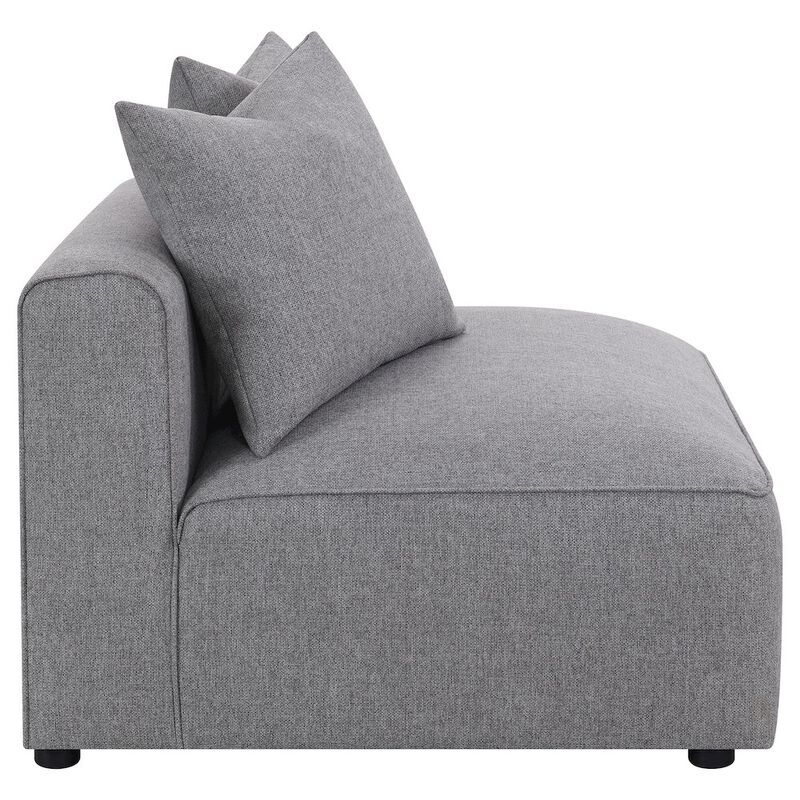 Coaster Co. of America Jennifer Upholstered Armless Chair Grey image number 6