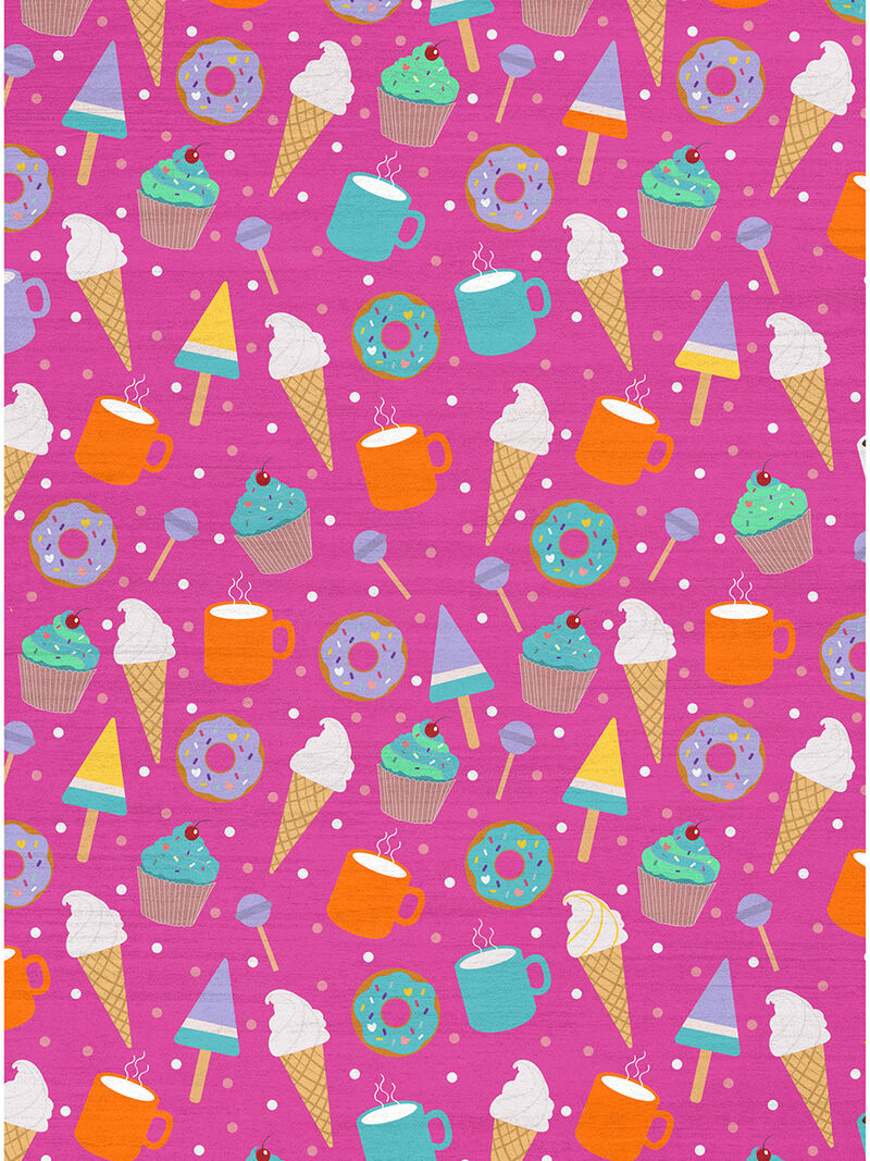 Imagination IMA19 Pink/Multicolor 5' x 7' Rug