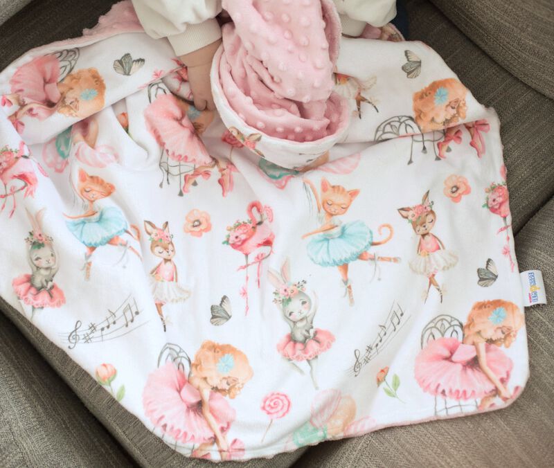 Honey Lemonade - Premium Baby & Toddler Minky Blanket (Ballerinas)