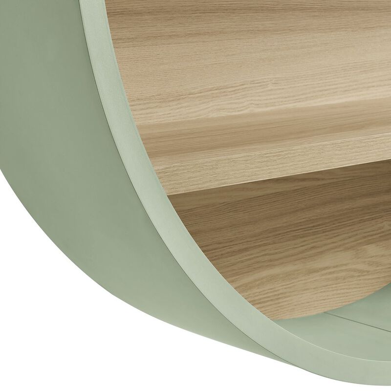 Romy 47" Round Wall Book Shelf image number 7