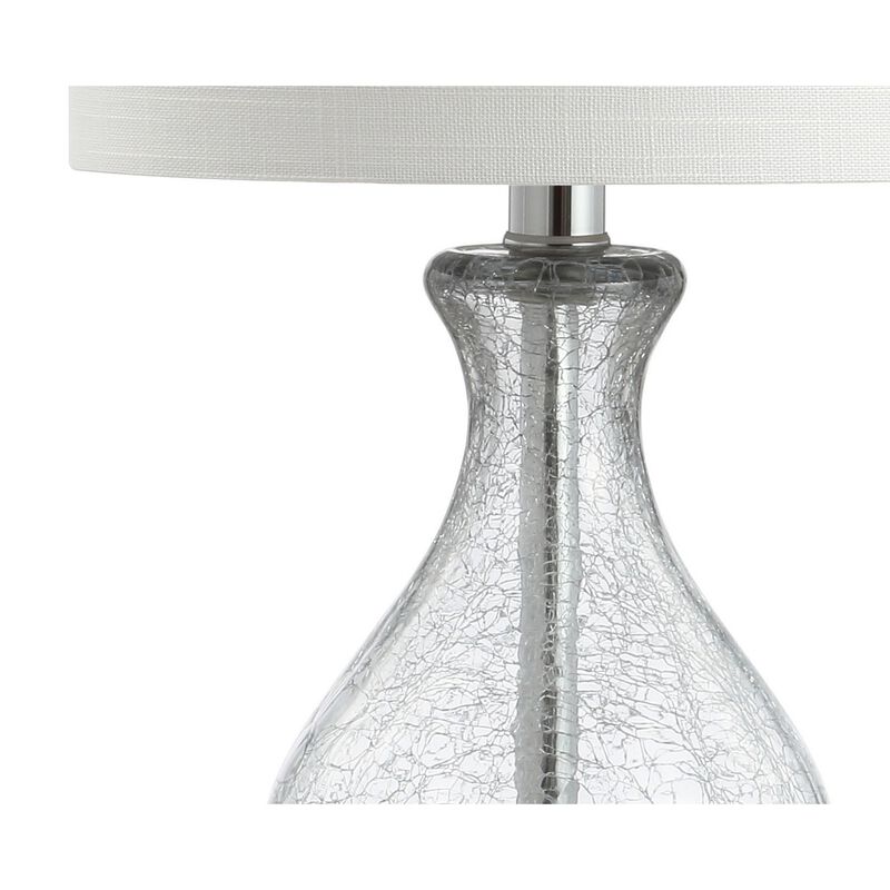 Playa Metal/Bubble Glass LED Table Lamp