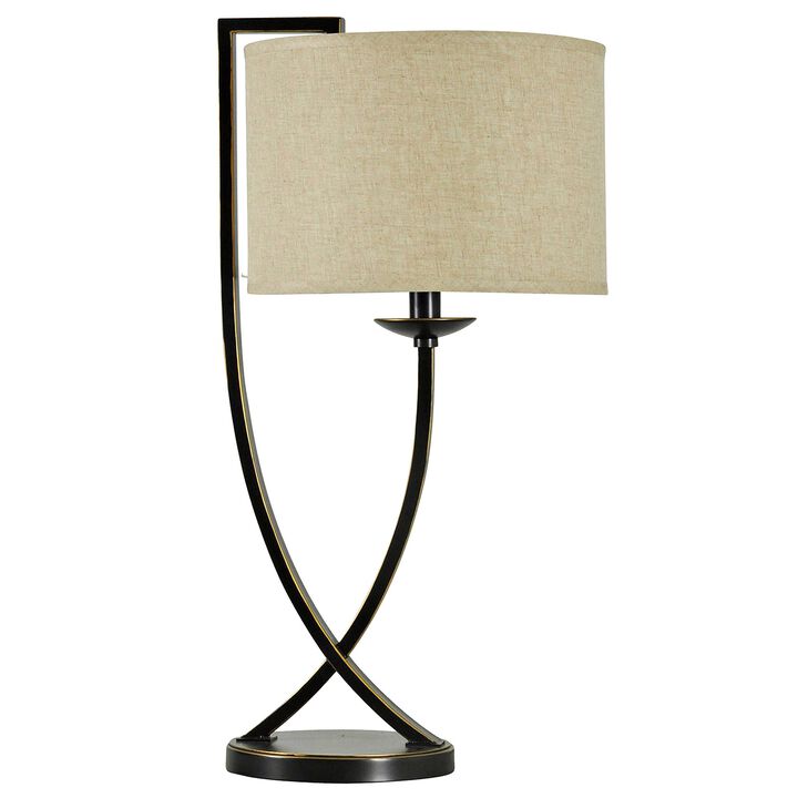 Bronze Crossed Arm Table Lamp (Set of 2)