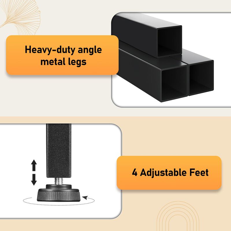 SENIG Coffee Table with Drawers, Coffee Table for Living Room, 2-Tier Coffee Tables with Storage Drawers,Brown Coffee Tables for