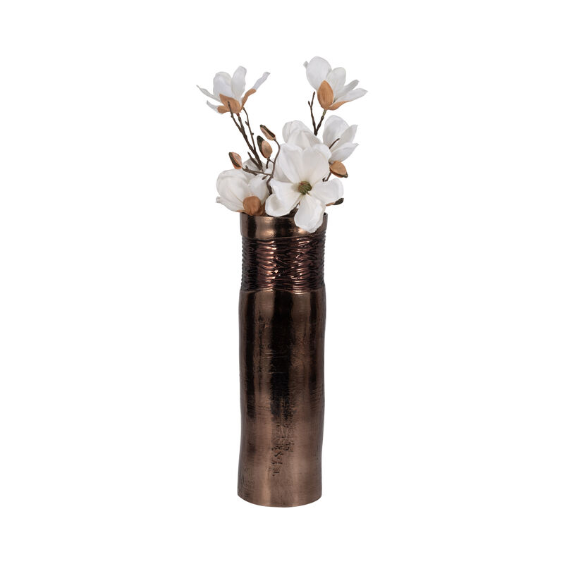Glass 18" Textured Enamel Vase image number 1