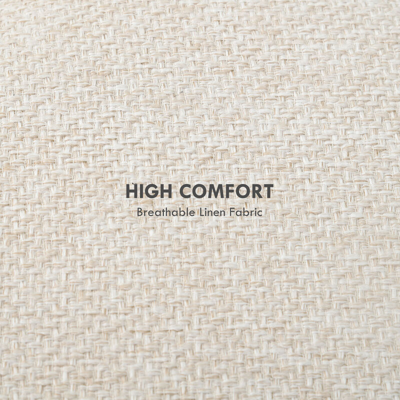 Hivvago Hidden Storage Ottoman Stool for Bedroom or Living Room image number 4