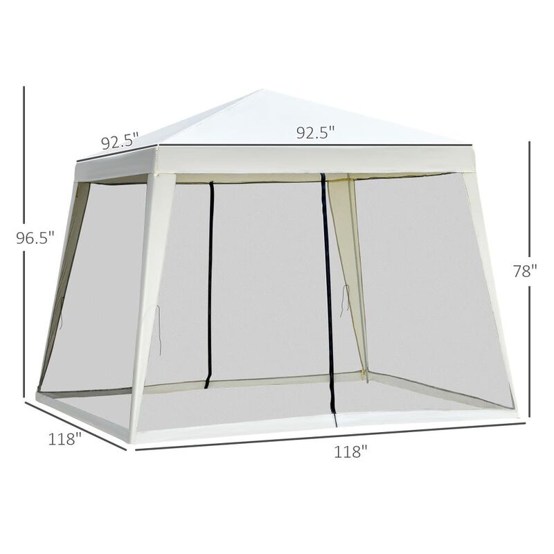 Hivvago 10x10 Slant Leg Canopy Tent Sun Shelter image number 2