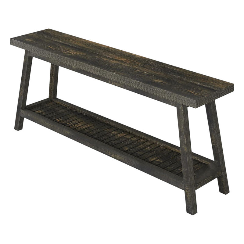 Narrow Console Table with Storage Shelf for Living Room or Hallway