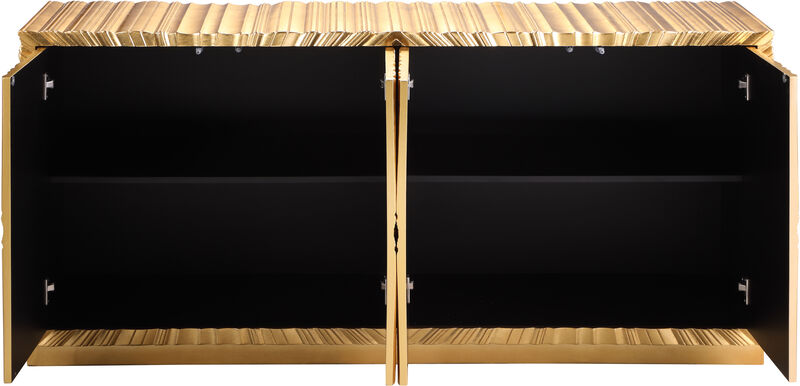 Meridian Furniture Golda Gold Leaf Sideboard/Buffet image number 2