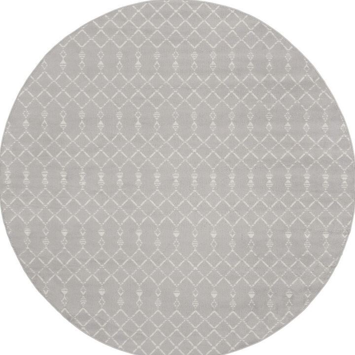 HomeRoots Geometric Round Rug
