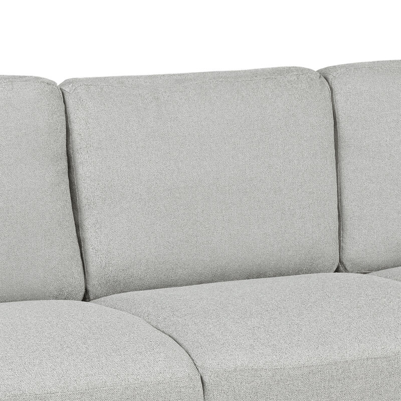 Living Room Furniture Loveseat Sofa and 3-seat sofa (Light Gray)