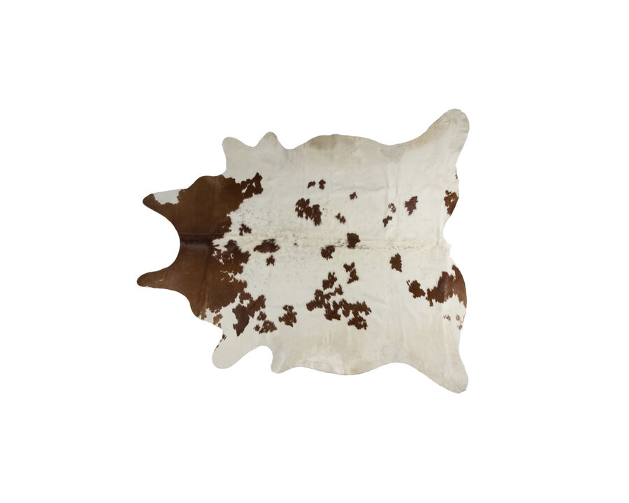HomeRoots Cowhide Hand Knotted Area Rug